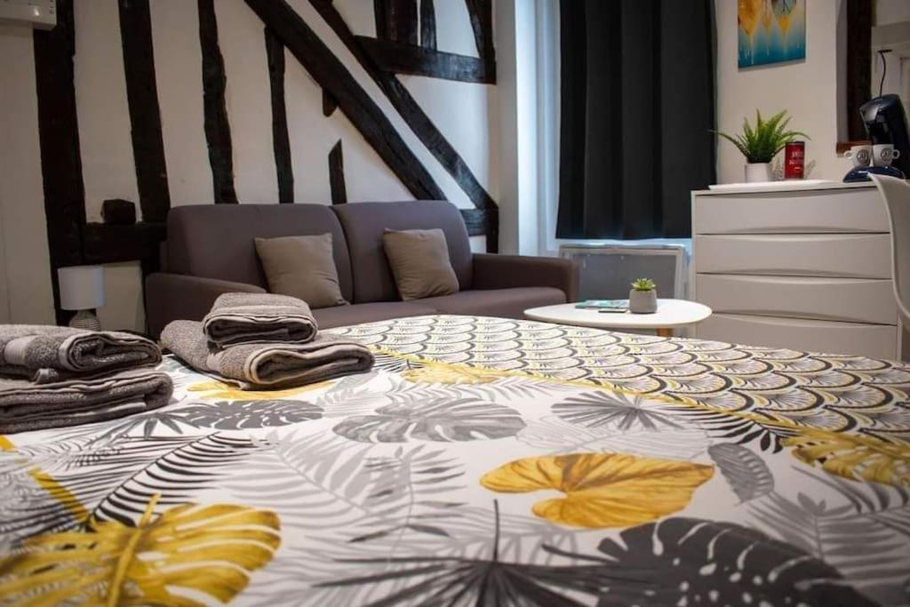 Studio Charmant Confortable Tv Centre Ville Louviers Exterior photo